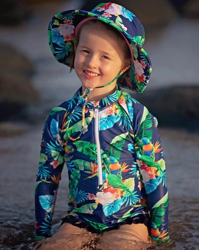 Lorikeet Love Girls Swimsuit (Size 6&8 Only)