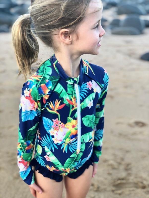 Lorikeet Love Girls Swimsuit (Size 6&8 Only)