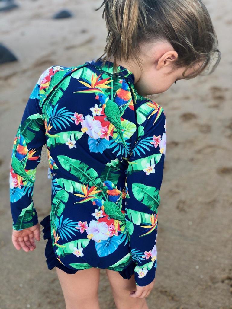 Lorikeet Love Girls Swimsuit (Size 6&8 Only)