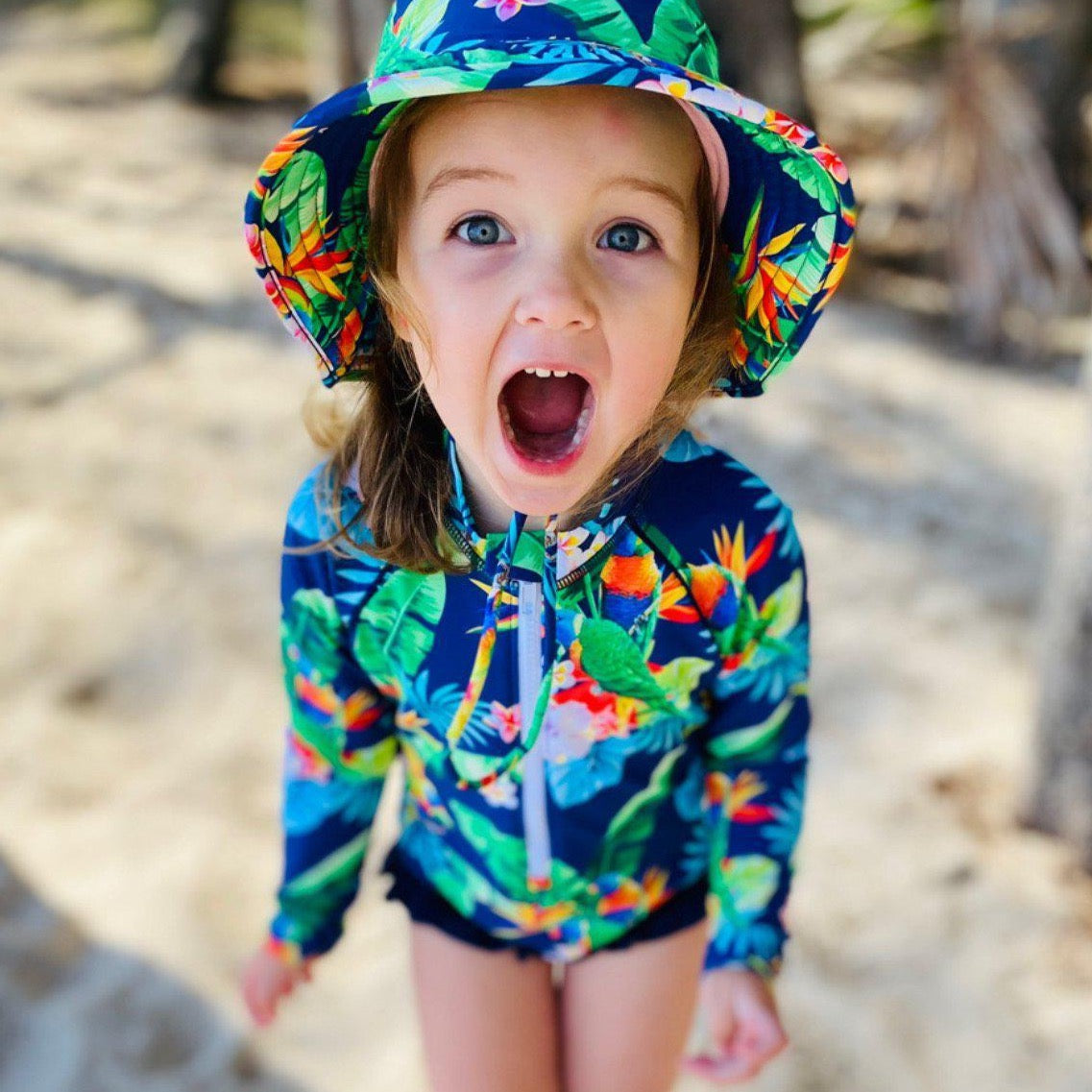 Lorikeet Love Girls Swimsuit (Size 6&8 Only)