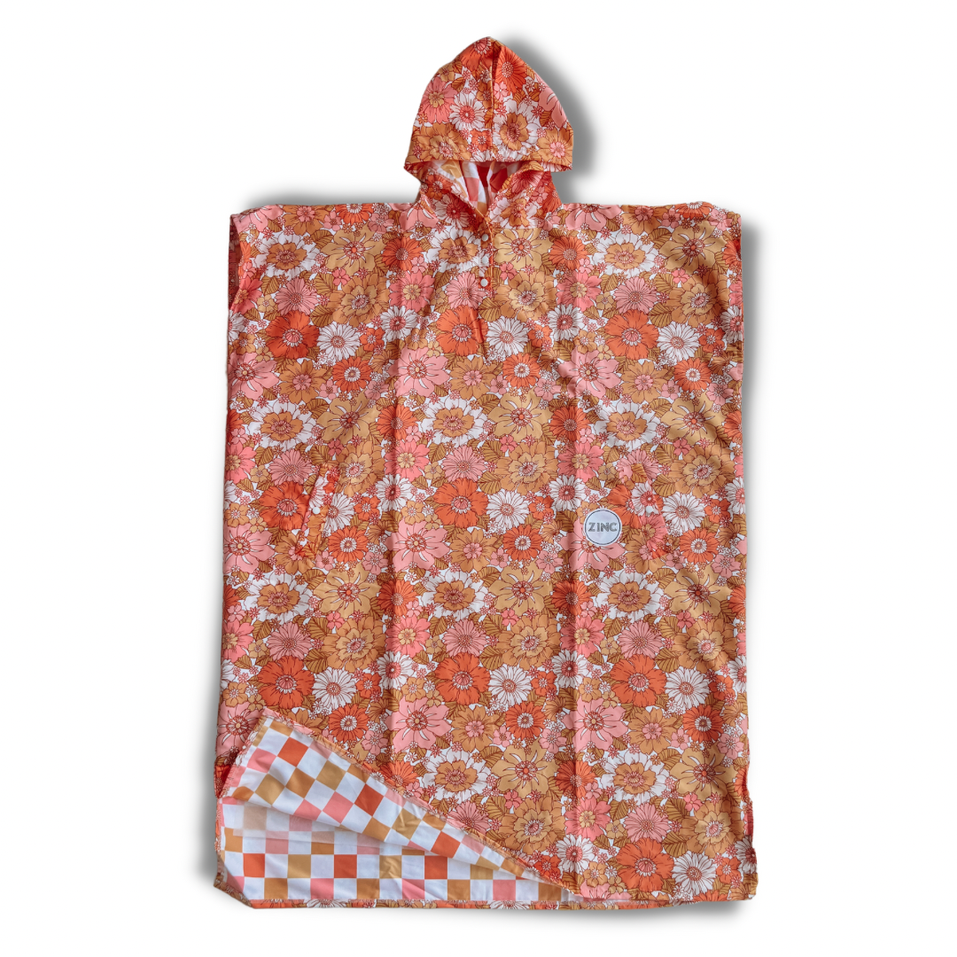 Medium Microsuede Hooded Towel - Retro Floral