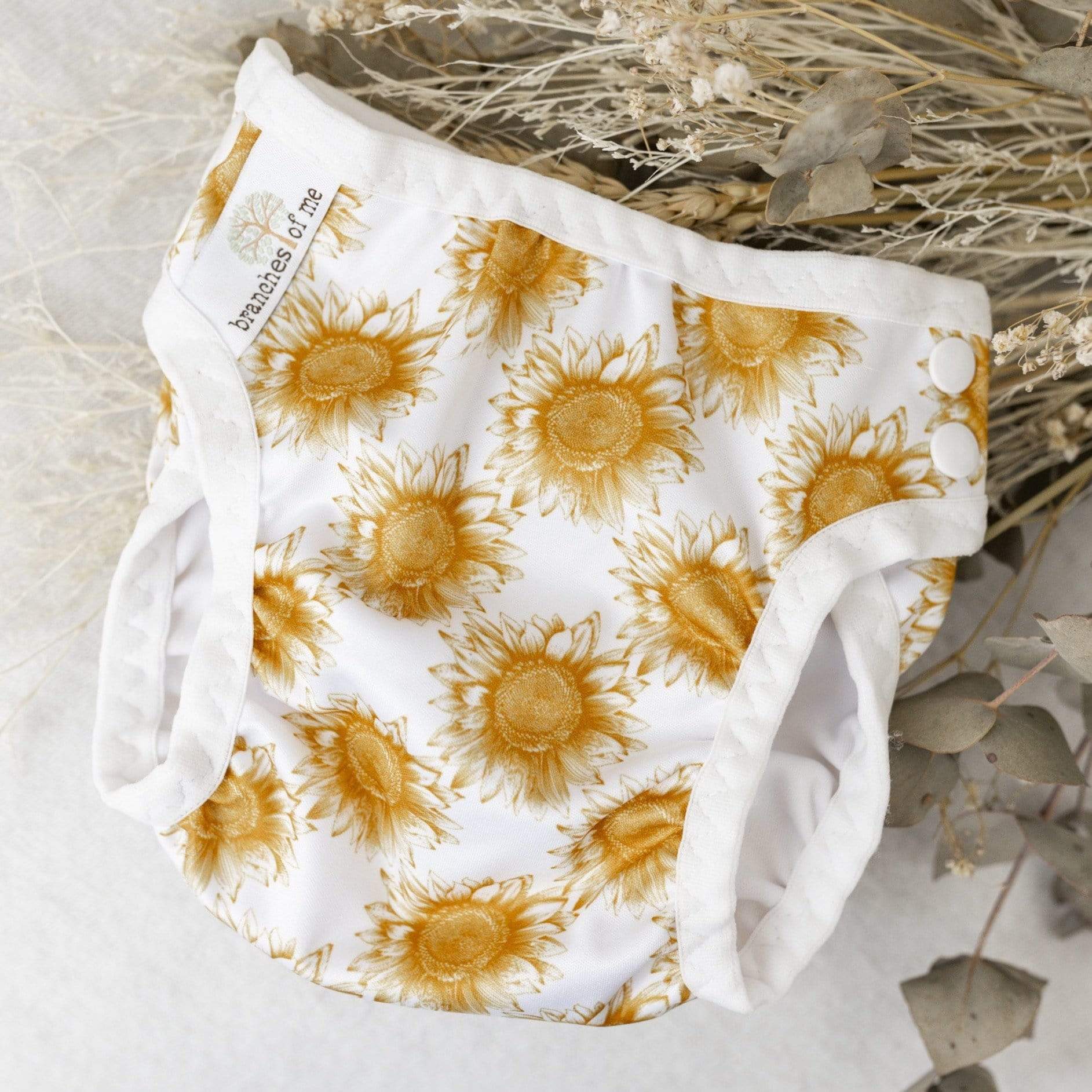 Classic Sunflowers Swim Nappy