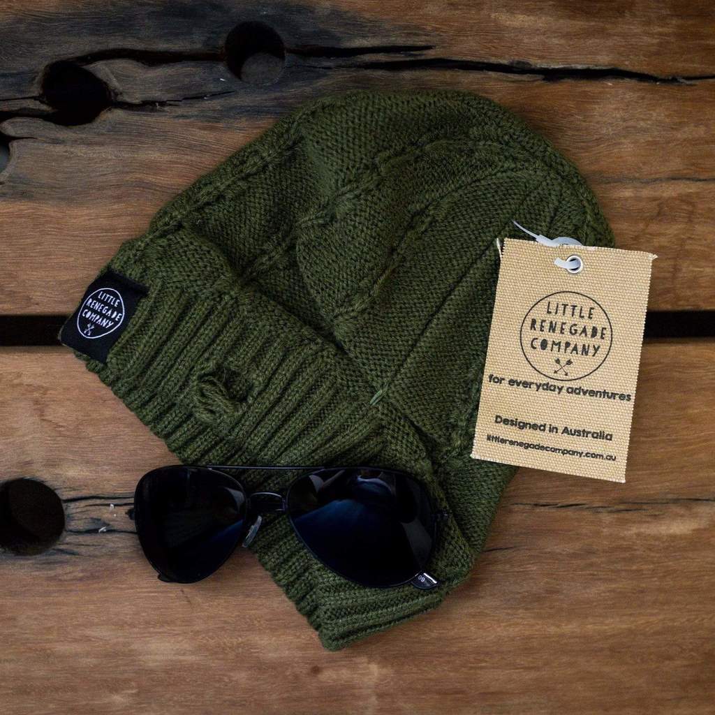 Everest Beanie - Olive Green