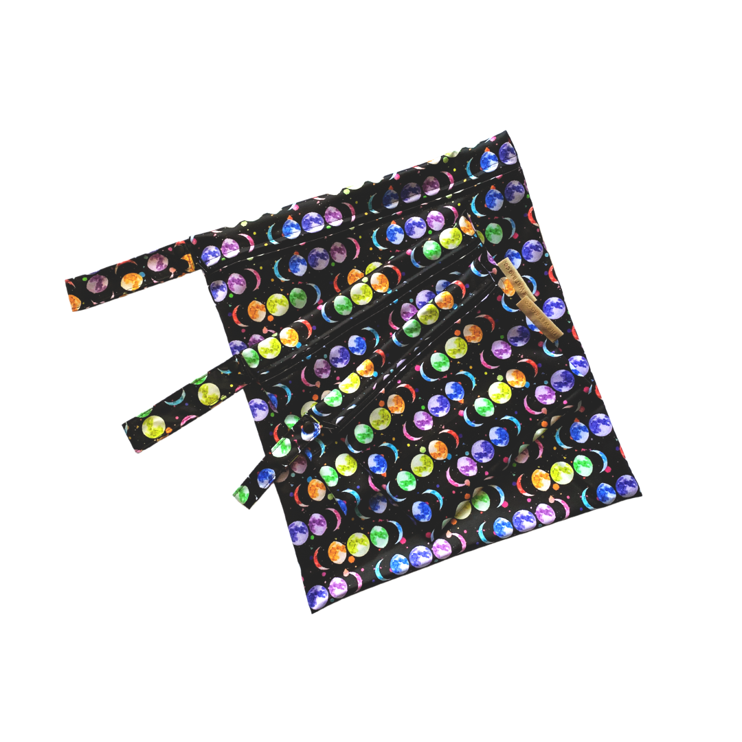 Midnight Moon Splatter Wet Bags